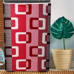 Dakshya Industries Maroon Printed Top Load Washing Machine Cover-image-20