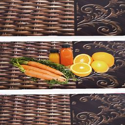 REVEXO Brown 3 Pieces Water Resistant Shelf Liner Fridge Mat-47