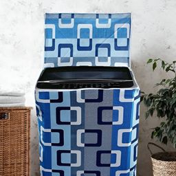 REVEXO Blue Printed Washing Machine Cover-image-12