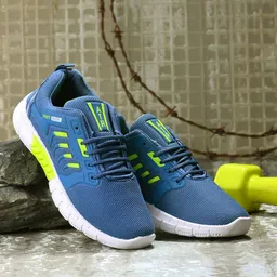 BIRDE Men Blue Woven Design Sneakers-image-85