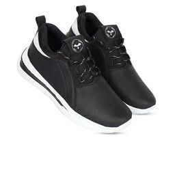 WIN9 Men Black Woven Design Sneakers-image-15
