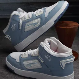 ASIAN Men Woven Design Mid Top Lightweight Sneakers-picture-13