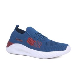 ASIAN Men Turquoise Blue Woven Design Sneakers-picture-5