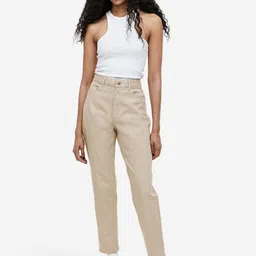 H&M Mom Loose-Fit Twill Trousers-image-27