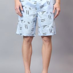 Cantabil Men Printed Cotton Lounge Shorts-picture-39