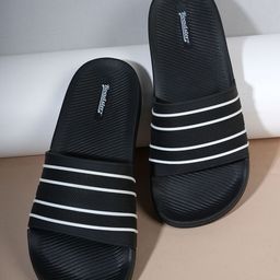 The Roadster Lifestyle Co. Men Striped Sliders-picture-27