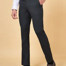 Peregrine by Pantaloons Men Slim Fit Low-Rise Formal Trousers-picture-6