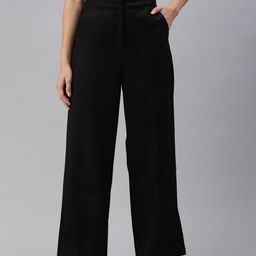 De Moza Women Relaxed High-Rise Formal Trousers-picture-33