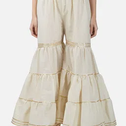 Moda Rapido Women Embellished Smart Flared High-Rise Trousers-image-89