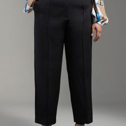 20Dresses Women Black High-Rise Trousers-picture-35