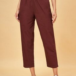 Honey by Pantaloons Women High-Rise Cotton Trouser-image-79