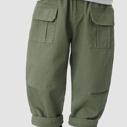 LULU & SKY Boys Tapered Fit High-Rise Trousers-image-96