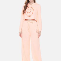 Orchid Blues Women Peach-Coloured Loose Fit High-Rise Trousers-image-78