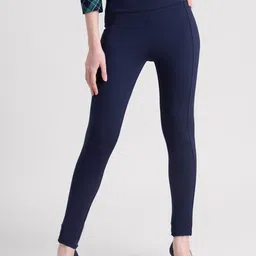 FableStreet Women LivIn Slim Fit High-Rise Trousers-image-24