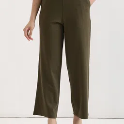SAADAA Women Straight Fit High-Rise Trousers-picture-18