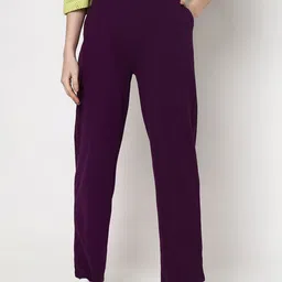 Vero Moda Women Straight Fit High-Rise Cotton Trousers-picture-21