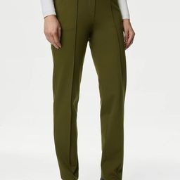 Marks & Spencer Women Pintuck High-Rise Formal Trousers-image-48