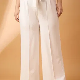 all about you Women Self Design Comfort High-Rise Wide Leg Trousers-image-65