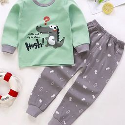 Bold N Elegant Kids Printed Pure Cotton T-shirt with Joggers-image-36