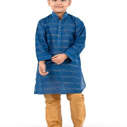 BAESD Boys Mandarin Collar Regular Kurta with Trousers-13
