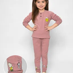 MiArcus Kids Peanuts Printed Cotton Top with Trousers-image-28