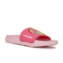 Bubblegummers Girls Pink & Red Graphic Printed Sliders-image-53