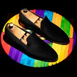 GRIFFIN Men Textured Round Toe Lightweight Loafers-picture-8