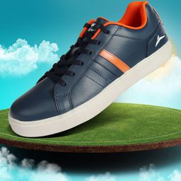 JQR Men STYLE-003 Blue Colourblocked Lightweight Memory Foam Contrast Sole Sneakers-78