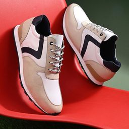 San Frissco Men Colourblocked Lightweight  Comfort Insole Contrast Sole Sneakers-picture-5