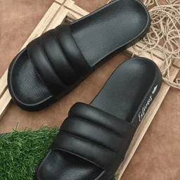 EXTRIMOS Men Black Sliders-picture-44
