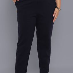AURELIA Women Blue Mid-Rise Trousers-image-47
