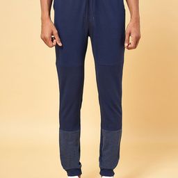 Ajile by Pantaloons Men Navy Blue Solid Slim Fit Joggers-picture-32