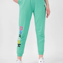 Reebok Women Classic App Slim Fit Brand Logo Printed Pure Cotton Joggers-image-62