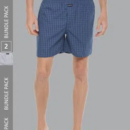 Force NXT Men Pack of 2 Checked Super Combed Cotton Boxers-picture-56