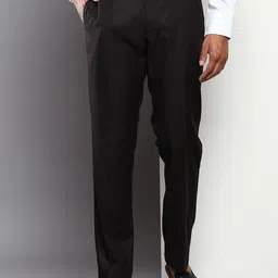 Tommy Hilfiger Men Brown Solid Formal Trouser-image-8