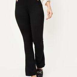 max Regular Fit Mid-Rise Cotton Bootcut Trousers-image-23