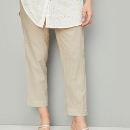 max Women Mid-Rise Cotton Trouser-56