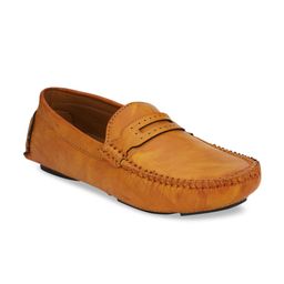 RL Rocklin Men Tan Brown Driving Shoes-image-48