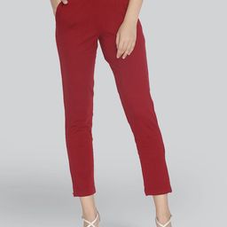 LYRA Women Original Mid-Rise Cigarette Trousers-image-58