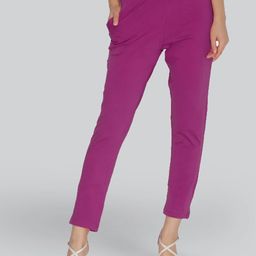 LYRA Women Original Mid-Rise Plain Trousers-image-95