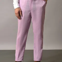 Hangup Men Original Regular Fit Mid-Rise Formal Trousers-image-76