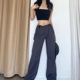 Stylecast X KPOP Polyester Regular Trousers-image-76