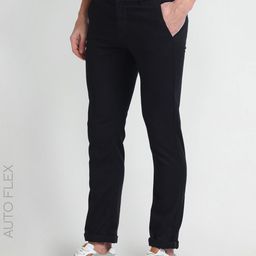Arrow Sport Men Low-Rise Cotton Plain Slim Fit Chinos Trousers-image-95