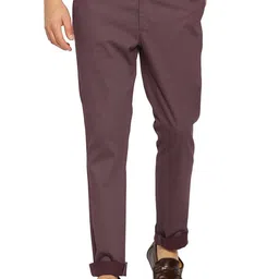 Basics Tapered Fit Stretch Cotton Chinos Trousers-image-14