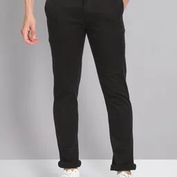 AD By Arvind Men Mid -Rise Slim Fit Chinos Trousers-picture-17