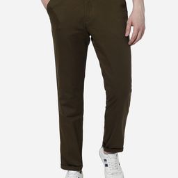 Greenfibre Men Slim Fit Mid-Rise Pure Cotton Chinos-picture-26