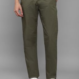 Allen Solly Men Green Mid-Rise Slim Fit Chinos Trousers-image-16