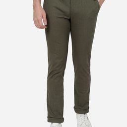 Greenfibre Men Slim Fit Cotton Chinos-picture-3