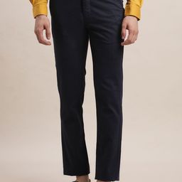 Turtle Men Printed Relaxed Skinny Fit Chinos Trousers-picture-48