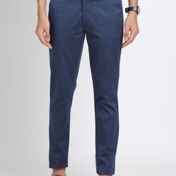 Turtle Men Printed Relaxed Skinny Fit Chinos Trousers-image-94